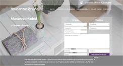 Desktop Screenshot of mudanzasonline.es