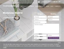 Tablet Screenshot of mudanzasonline.es